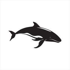 silhouette of a dolphin,fish, dolphin, shark, animal, sea, vector, ocean, water, illustration, cartoon, logo, silhouette, fin, nature, mammal, marine, underwater, swimming, tattoo, blue, art,