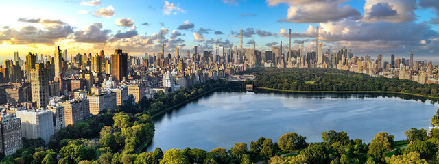Central park sunrise in Manhattan