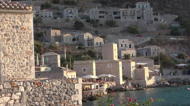Detail from Limeni village in Greece. Detail from the seaside village named " Limeni " in the area of Areopoli, Greece