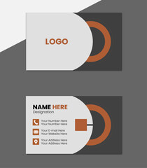 Futuristic modern creative corporate business card design concept