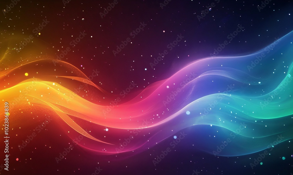 Poster a colorful background with a gradient of colors
