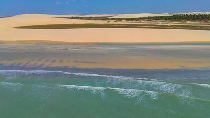 Dune at national park of Jericoacoara, Ceara, Brazil.