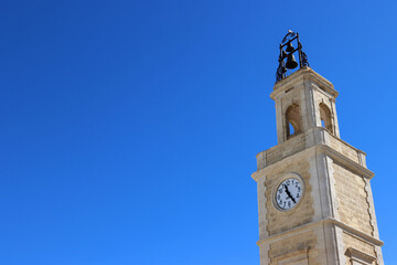The Clock Tower of Ginosa, Puglia, Italy