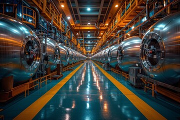 Fototapeta premium Understanding the functionality and control mechanisms of nuclear reactors in fission reactions