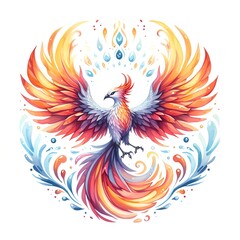 Obraz premium abstract background with phoenix wings