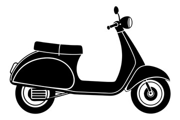 vintage scooter vector