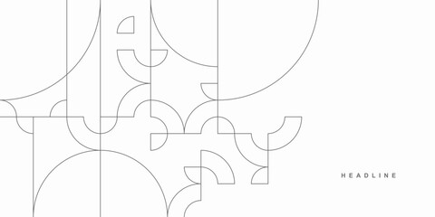 Abstract geometric technological background. Vector creative design.