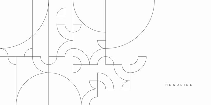 Abstract geometric technological background. Vector creative design.