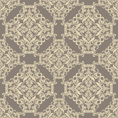 Damask seamless vector background. baroque style pattern. floral element. Graphic ornate pattern for wallpaper, fabric, packaging, wrapping. Damask flower ornament.