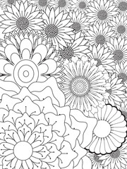 Flowers Coloring Pages For Adules