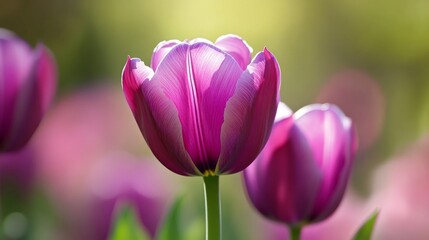 Obraz premium Purple tulip of 'Purple Prince' sort
