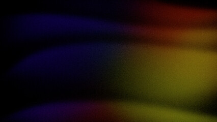 A dramatic 4K abstract gradient blending deep tones of blue, red, yellow, and black with a grainy texture. Perfect for moody backgrounds, artistic designs, and digital projects