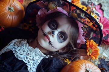 Smiling Kids Trick-or-Treating for Halloween Fun