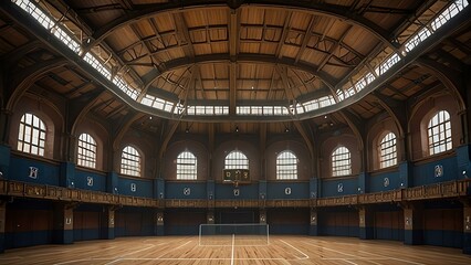 Obraz premium hand ball stadium goal coast