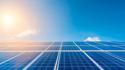 Solar panels bask in the sun, a symbol of clean energy.