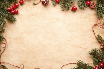 Natural elements in holiday decor