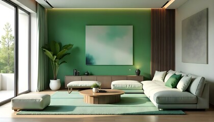 Modern interior design living room