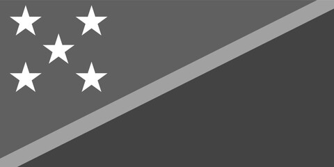the Solomon Islands flag original black and white