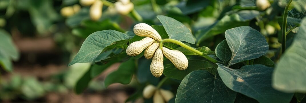 peanuts growing on peanut tree 
