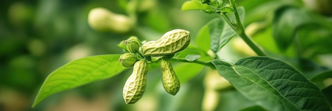 peanuts growing on peanut tree 
