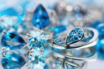 Blue Topaz Rings.