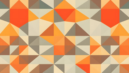 Abstract background with a seamless pattern of simple geometric shapes. Stylish texture isolated with white highlights, png