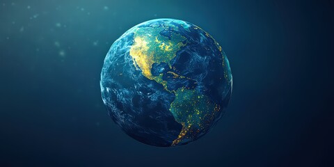  sleek low-poly virtual Earth with glowing polygonal continents and oceans, offering a futuristic digital model of the planet for virtual exploration or educational purposes