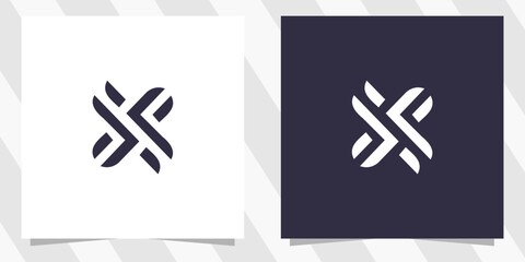 Fototapeta premium letter x logo design vector