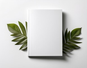 Blank cover magazine or booklet on white background. Mockup for design	