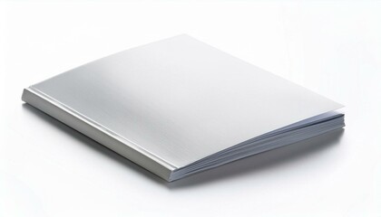 Blank cover magazine or booklet on white backgroun. Mockup for design. 