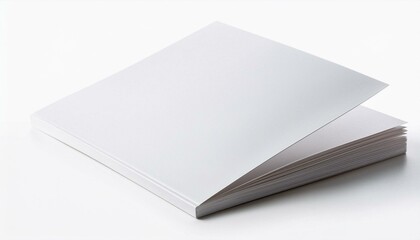 Blank cover magazine or booklet on white backgroun. Mockup for design. 