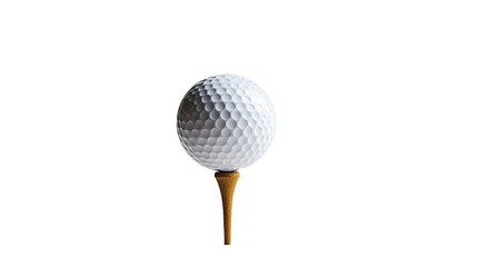 Photograph of a golf ball placed on a tee