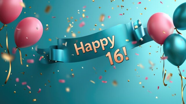 Sweet sixteen: text happy 16 years, the milestone birthday with joy and festivity, the transition from childhood to young adulthood with cherished memories, family, and friends