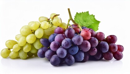 Grapes isolated on a white background 