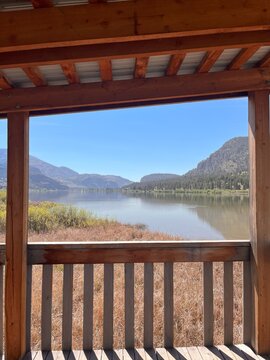 Lake Surrounded By Mountains 
