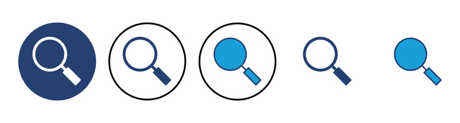 Search icon vector. search magnifying glass icon