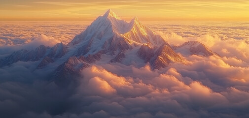 Sunrise in the mountains wallpaper background 001