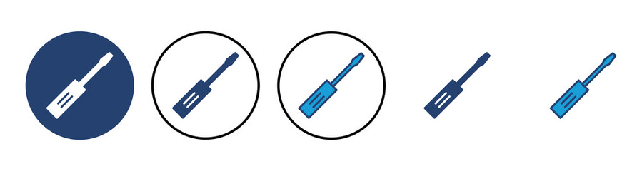 Screwdriver icon vector. tools icon vector