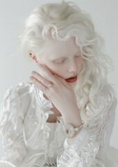 Elegant Woman in White.