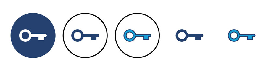 Key icon vector. Key vector icon. Key symbol