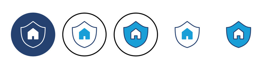 home insurance icon vector. home protection icon