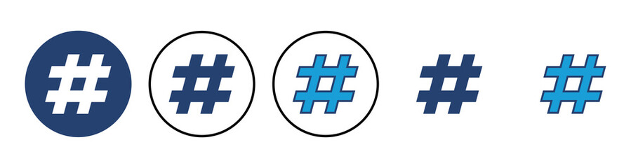 Hashtag icon vector. hashtag symbol