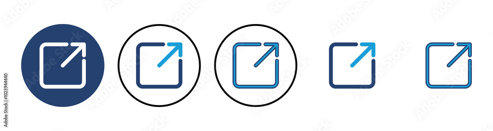 Poster external link icon vector. link icon vector. hyperlink symbol