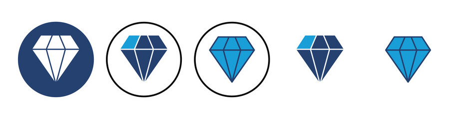 Diamond icon vector. diamond gems vector icon.