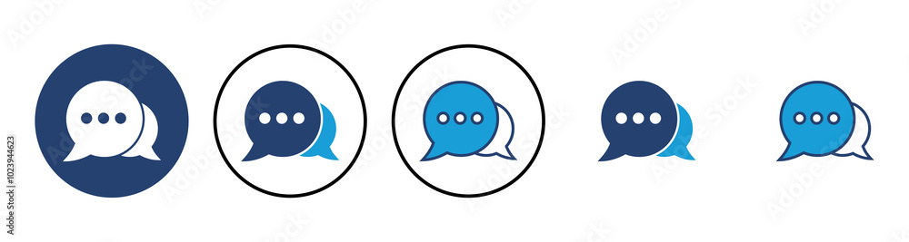Poster chat icon vector. speech bubble icon. comment icon vector. message. contact us