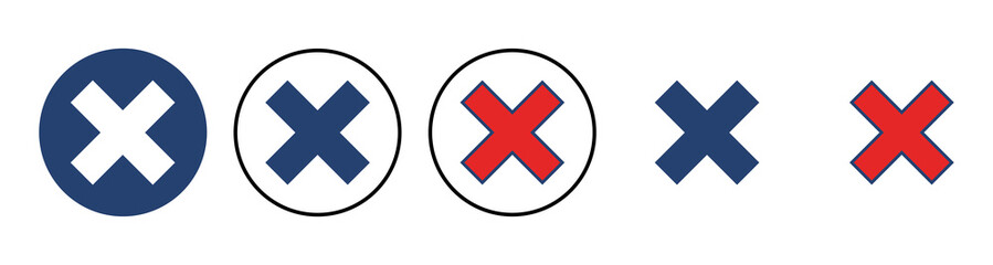 Close vector icon. Delete icon vector. cross sign