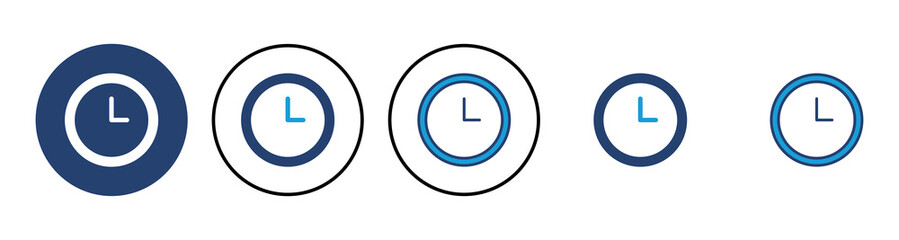 Clock icon vector. Time icon vector. watch icon symbol