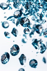 Blue Diamonds Scattered.