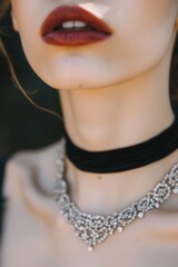 Elegant Necklace Detail.