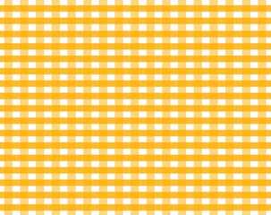 Yellow tablecloth pattern lines. Gingham seamless pattern. Christmas backgroound. Strokes texture for textile shirt plaid, tablecloth, cloth, blanket, paper, makeup. Checkered print.
